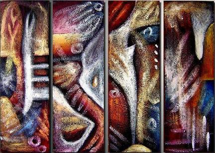 Dafen Oil Painting on canvas abstract -set027 Dafen Oil Painting on canvas abstract -set027